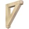 Ekena Millwork Traditional Arts & Crafts Rough Sawn Bracket, Douglas Fir, 4"W x 24"D x 28"H BKT04X24X28TRA03RDF - alternate 1